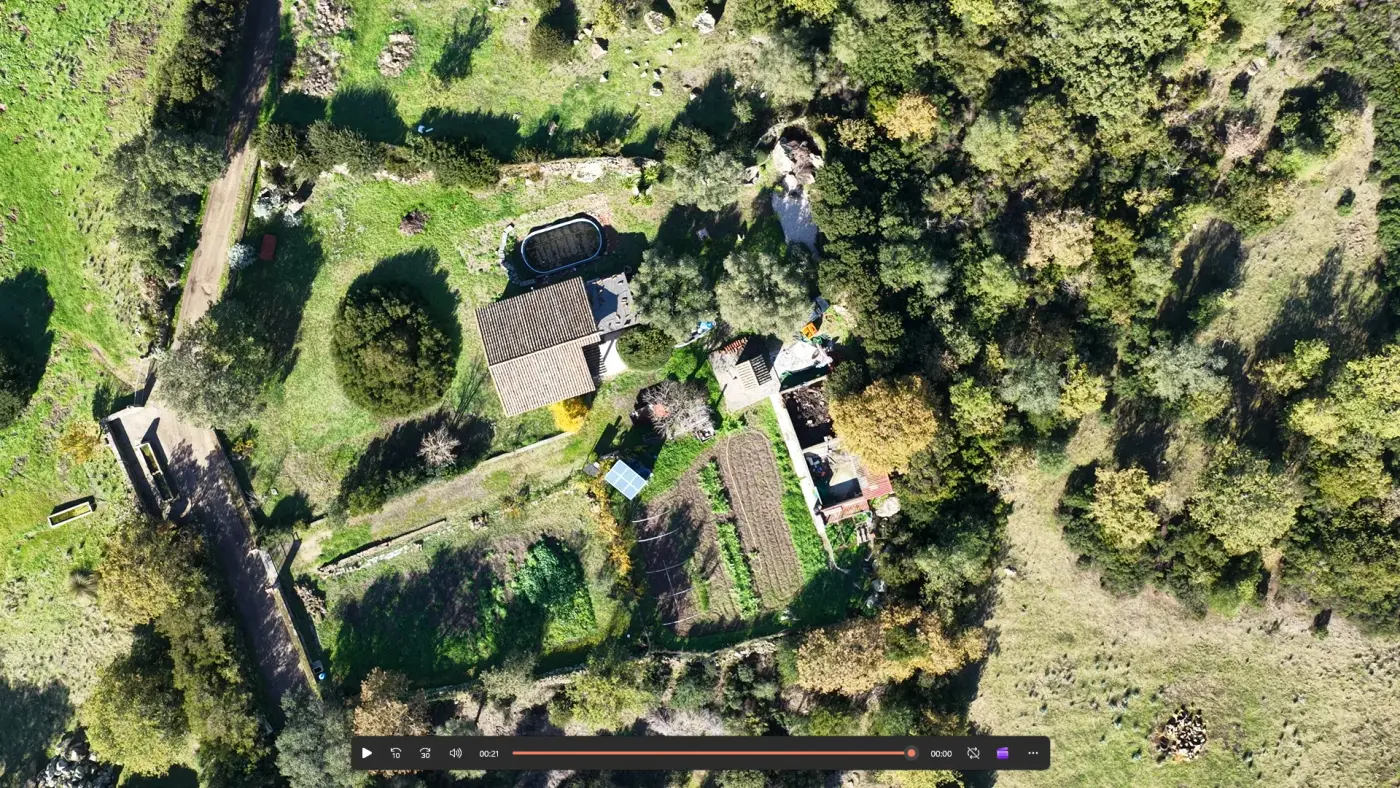 Vue aérienne mas provençal